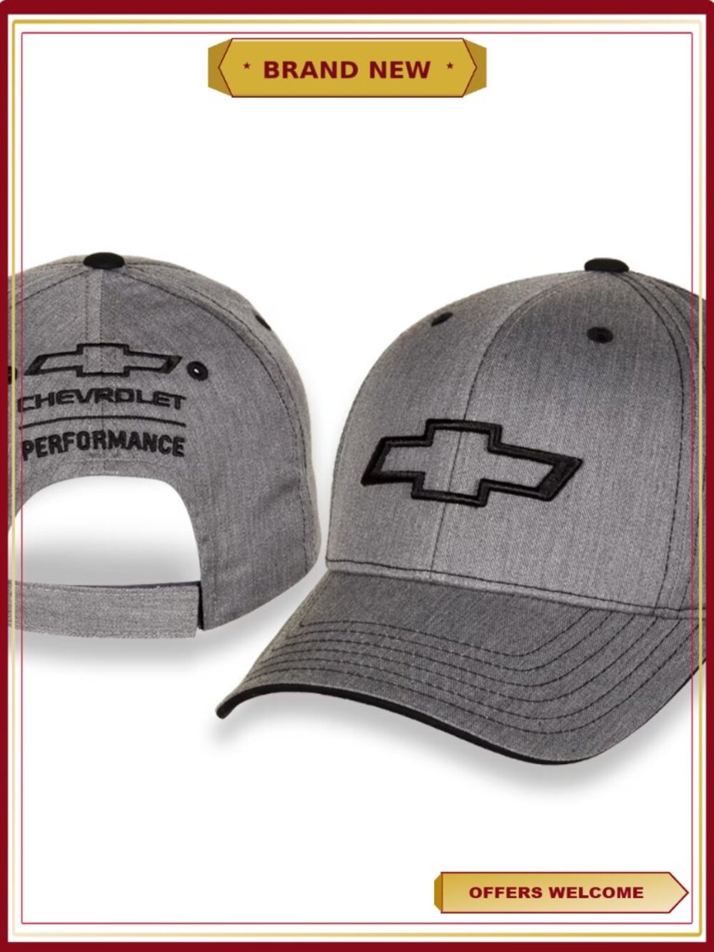 Adjustable Structured Crown Baseball Cap with Embroidered Logo